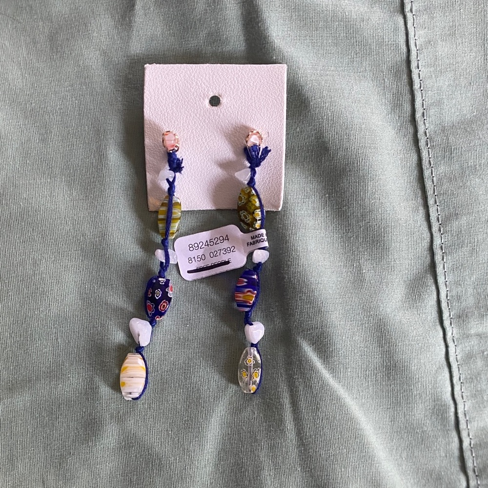Free People Multicolor Beaded Earrings